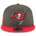 Men's Tampa Bay Buccaneers New Era Pewter/Red 2018 NFL Sideline Home Official 9FIFTY Snapback Adjustable Hat 3058532